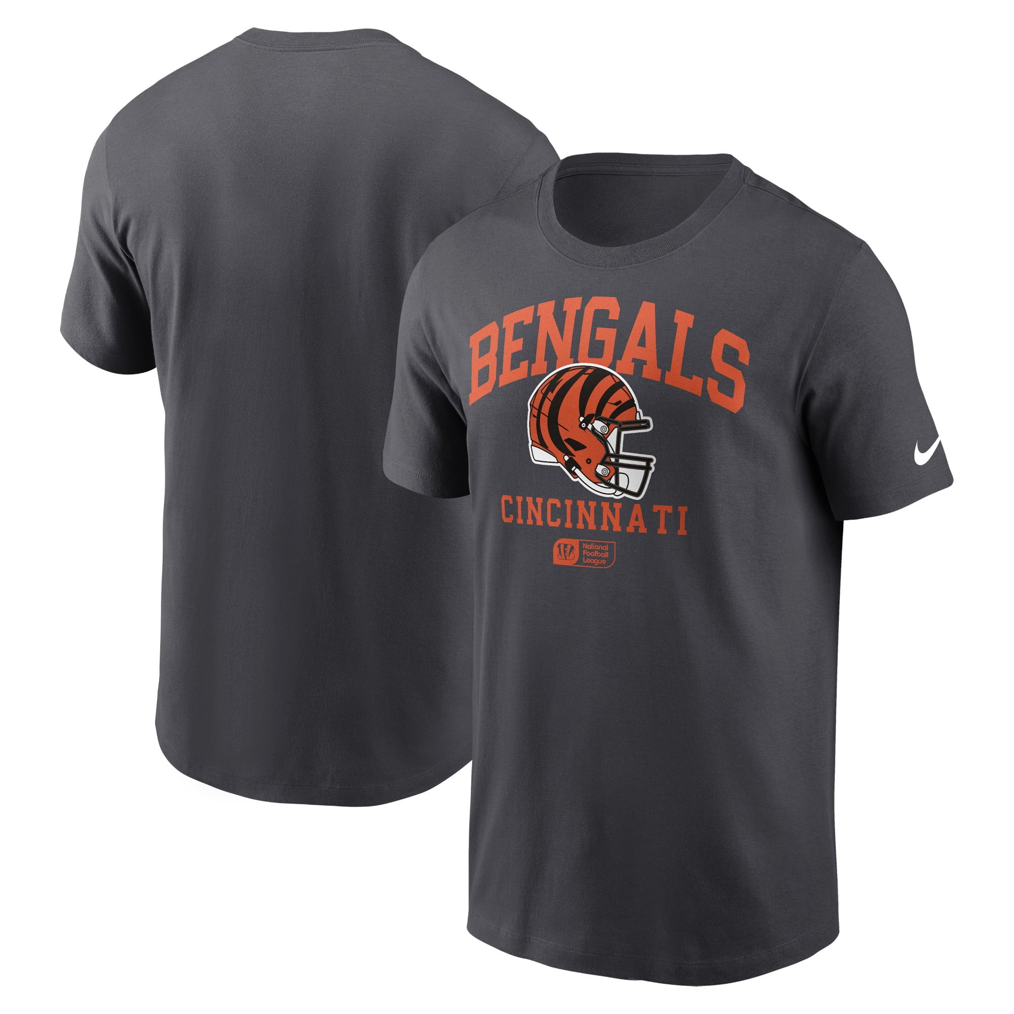 Men 2025 NFL Cincinnati Bengals Grey T shirts->nfl t-shirts->Sports Accessory